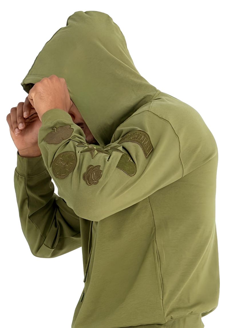 Men's Menswear Patches Hoodie