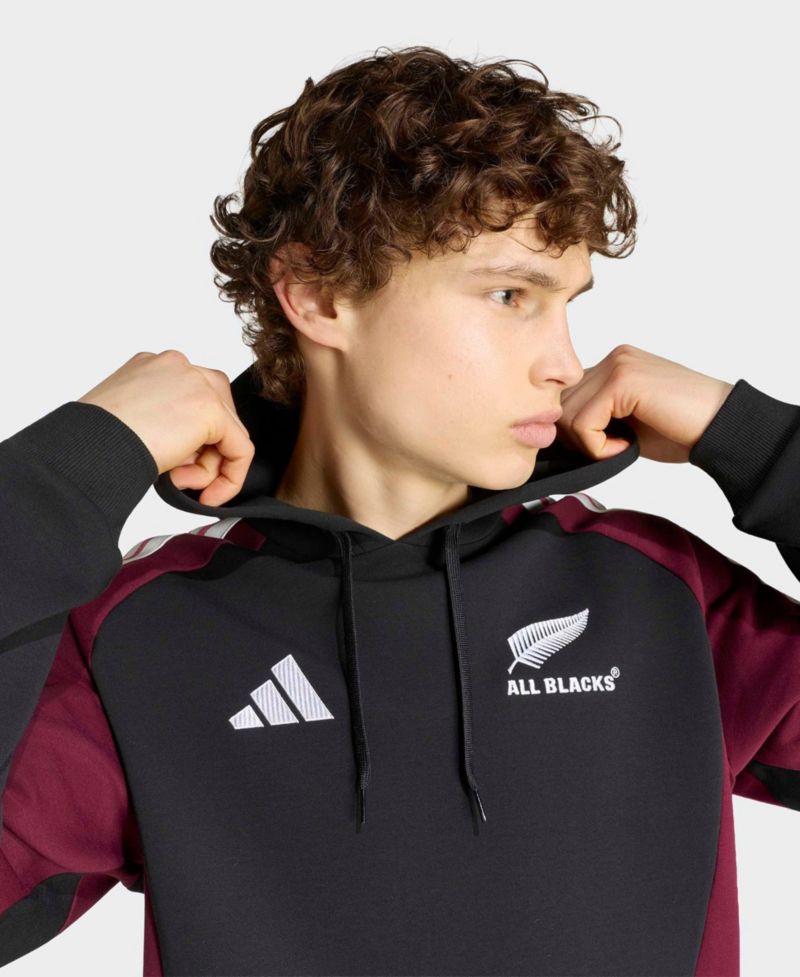 Men's Black/Maroon All Blacks Hoodie