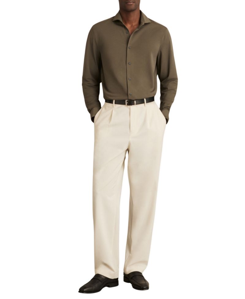 Men's Charge Stretch-Jersey Cutaway-Collar Shirt