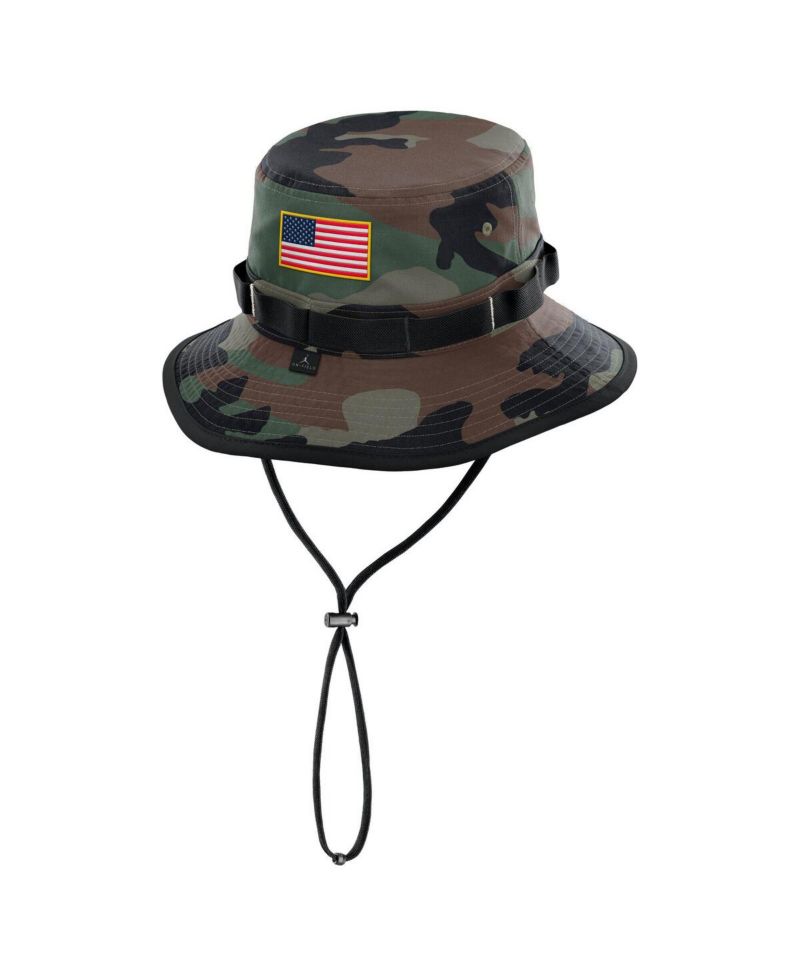 Men's Camo Oklahoma Sooners 2024 Military Appreciation Apex Bucket Hat