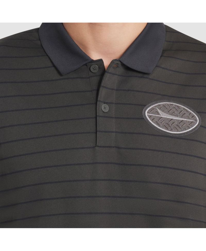 Men's Gotham Green New York Jets 2025 Rivalries Collection Sideline Victory Striped Dri-FIT Polo Shirt