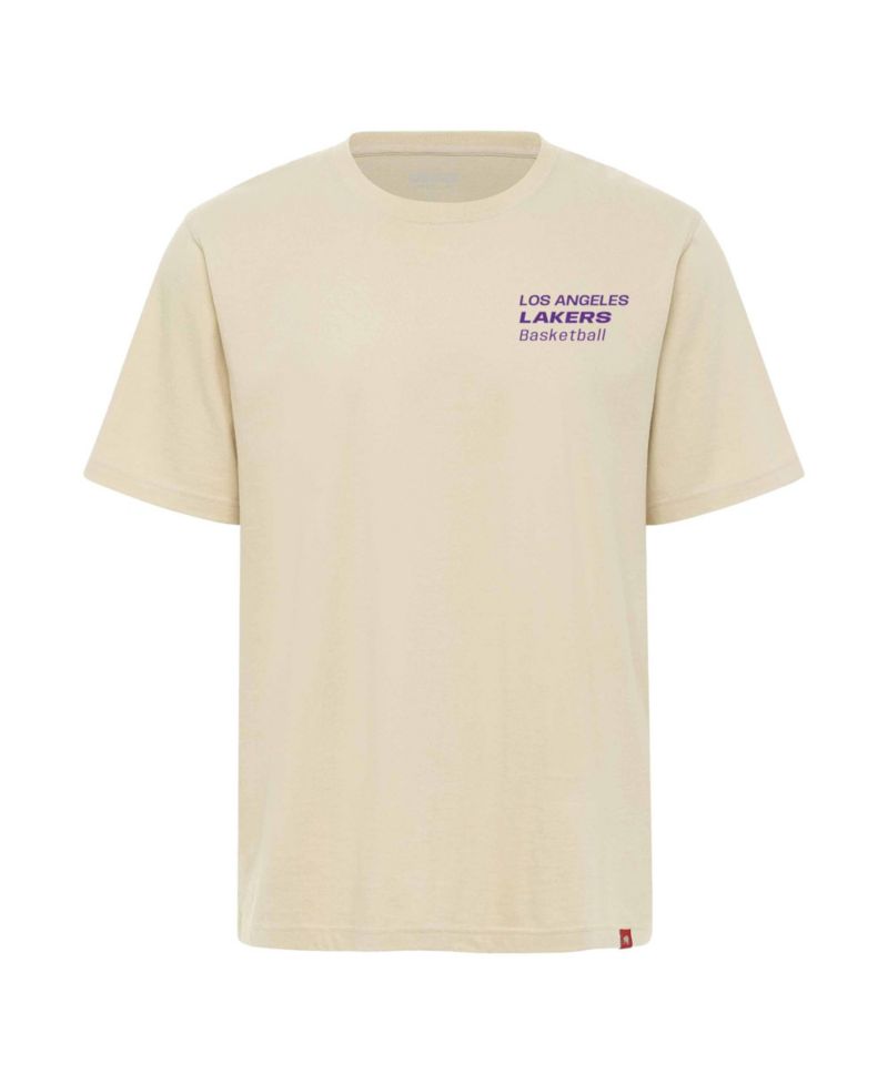 Men's and Women's Cream Los Angeles Lakers Duke Premium T-Shirt
