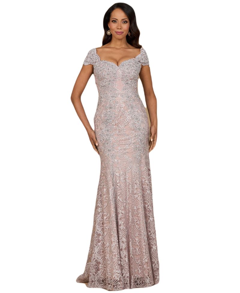 Women's Fitted Lace Mermaid Gown