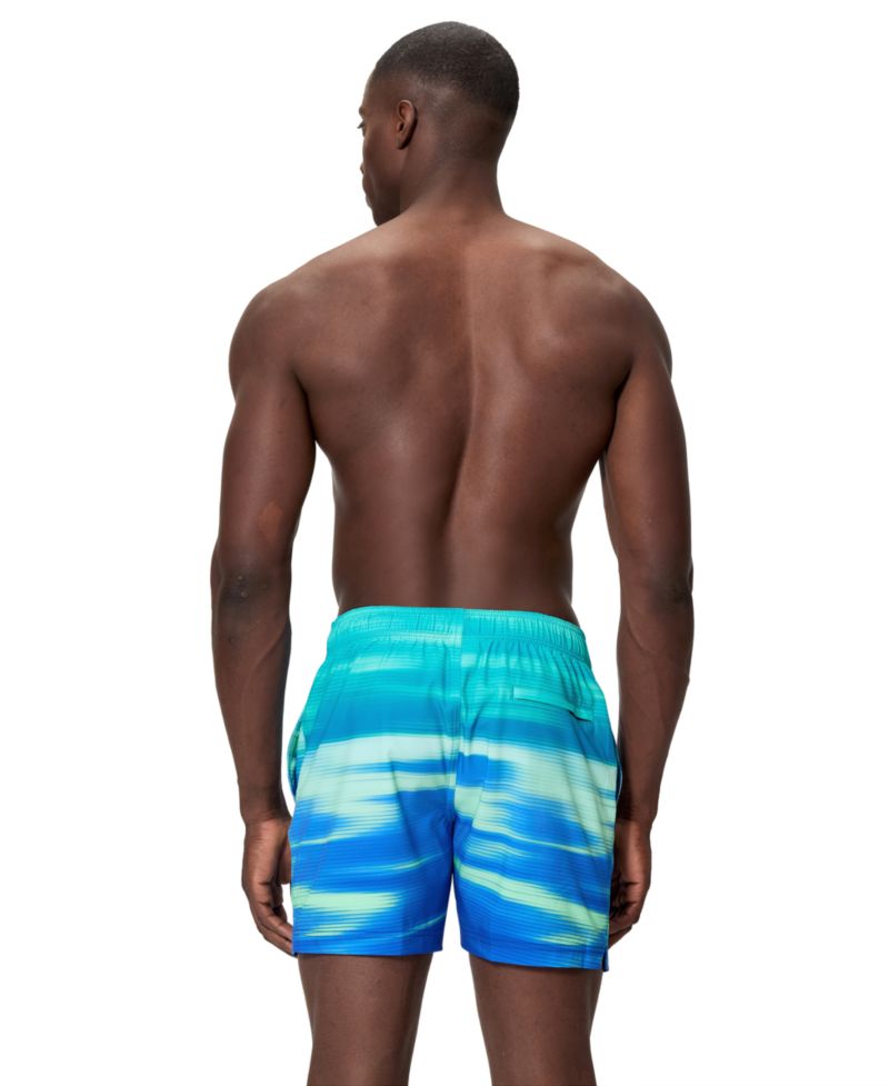 Men's Stripe Redondo Edge Swim Trunks, 5" Inseam
