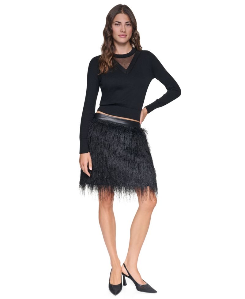 Women's City Fringe Mini Skirt