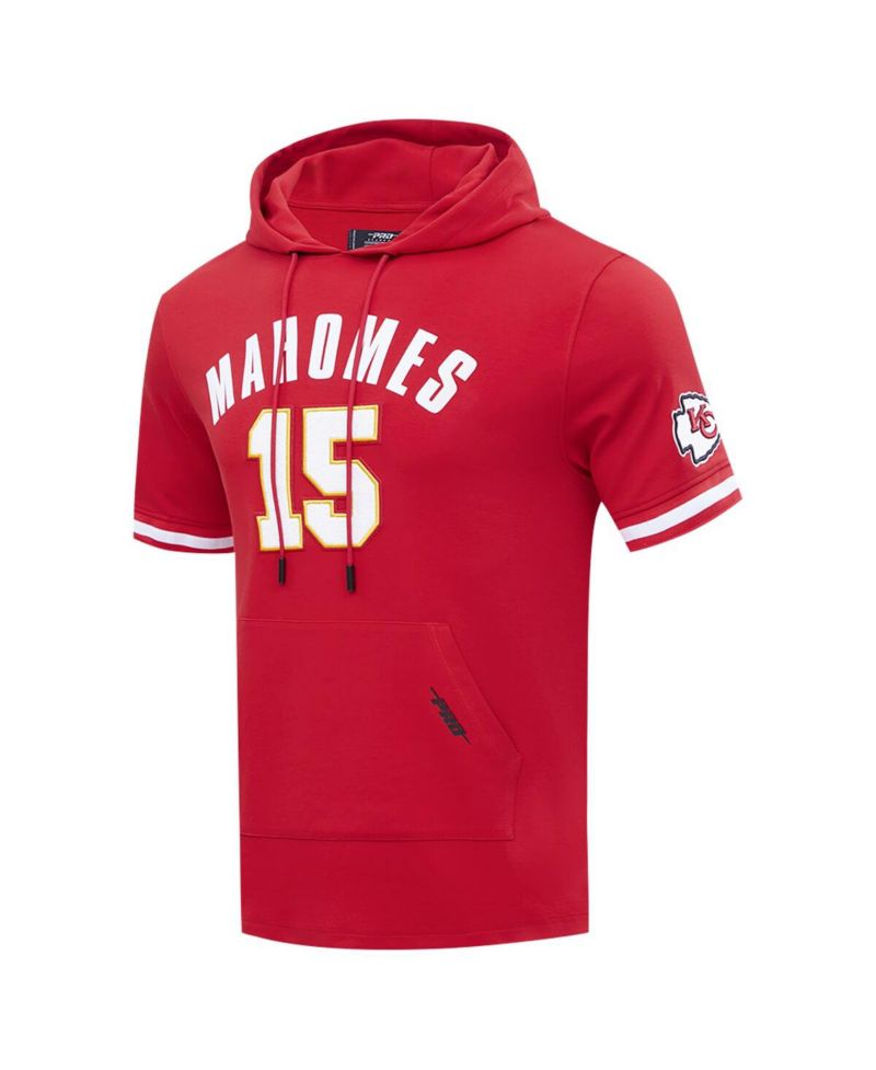 Men's Patrick Mahomes Red Kansas City Chiefs Player Name & Number Hoodie T-Shirt