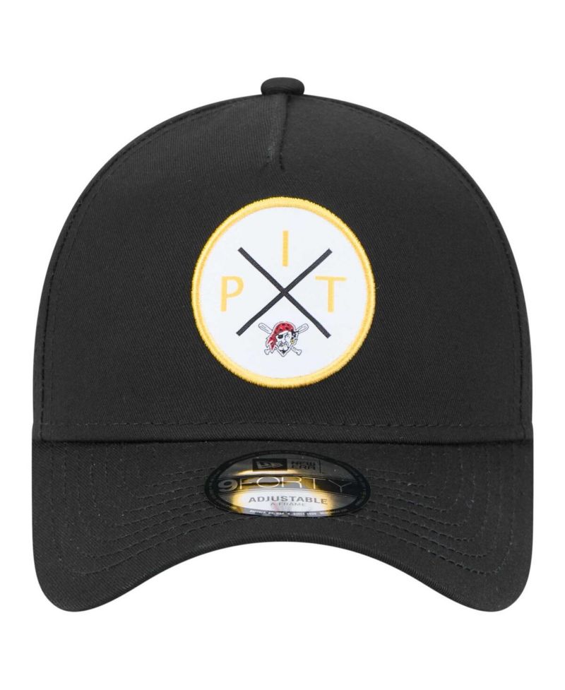 Men's Black Pittsburgh Pirates 9FORTY A-Frame Adjustable Hat