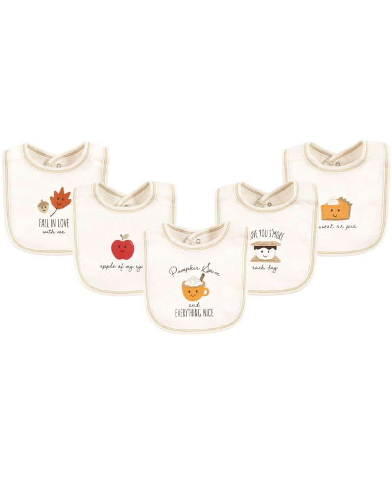 Unisex Natural Cotton Dribble Bibs