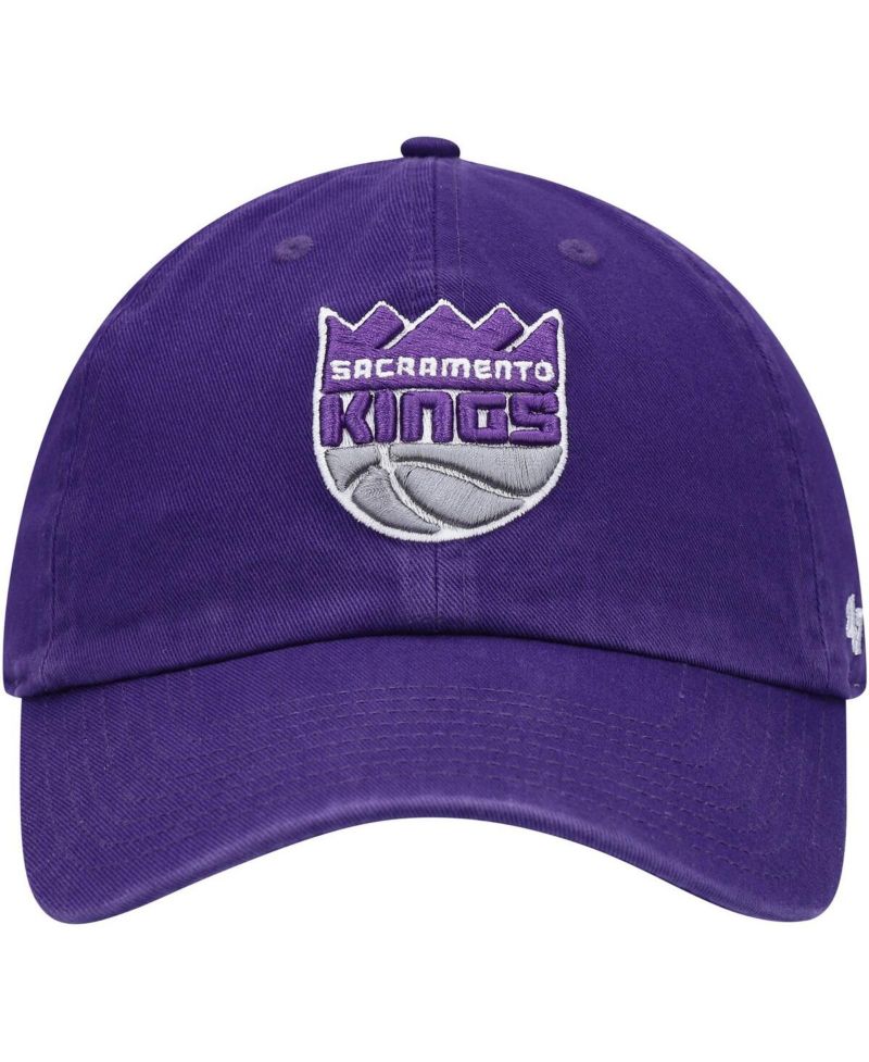 Men's Purple Sacramento Kings Team Clean Up Adjustable Hat