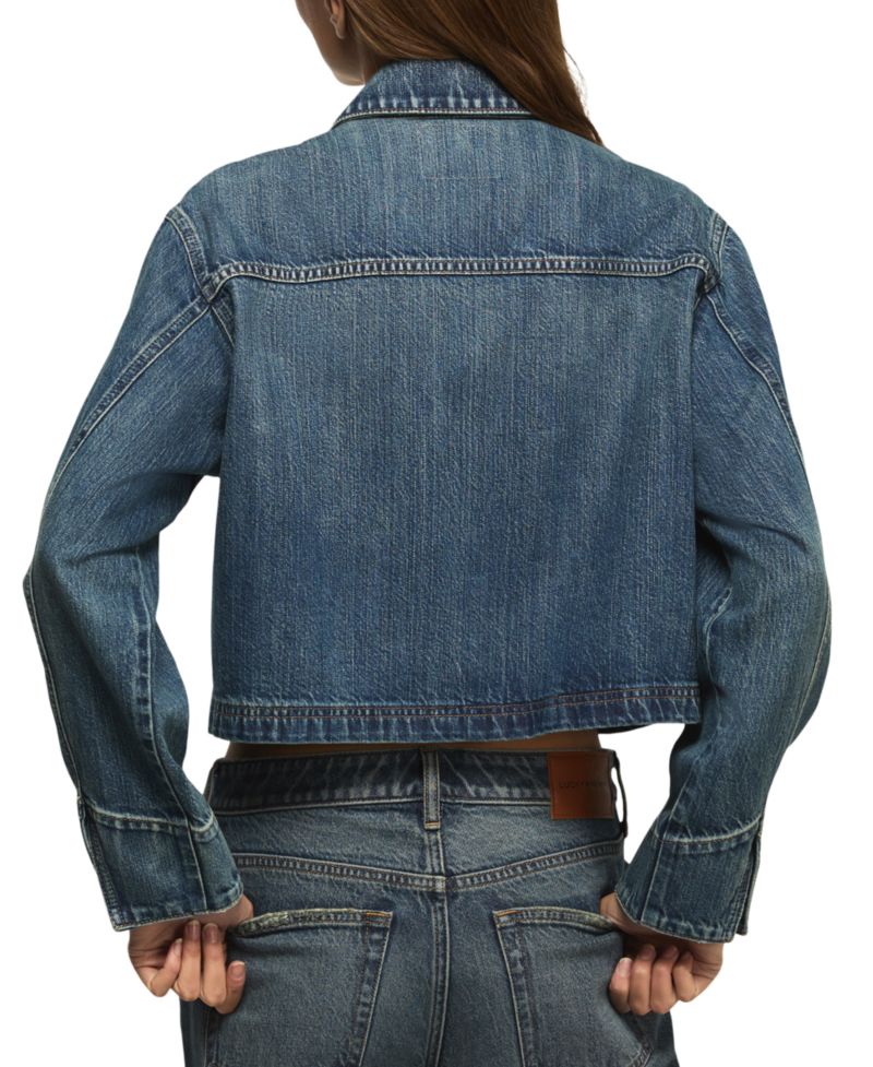 Women's Denim Utility Long-Sleeve Jacket