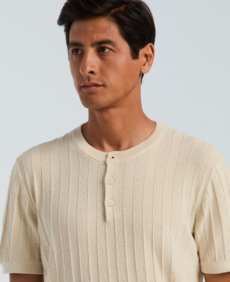 Men's Cotton Stripe Crewneck Sweater