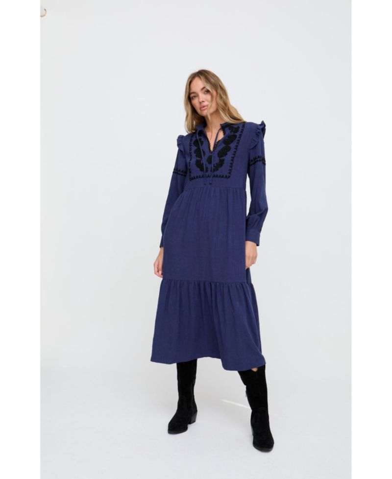 Women's Lulu Embroidered Maxi Dress