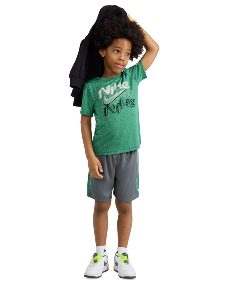 Boys' 2T-7 Short-Sleeve T-Shirt and Shorts, 2-Piece Set