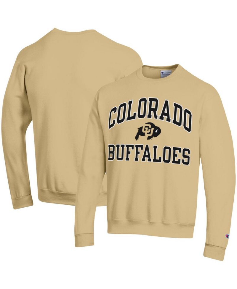 Men's Gold Colorado Buffaloes High Motor Pullover Sweatshirt