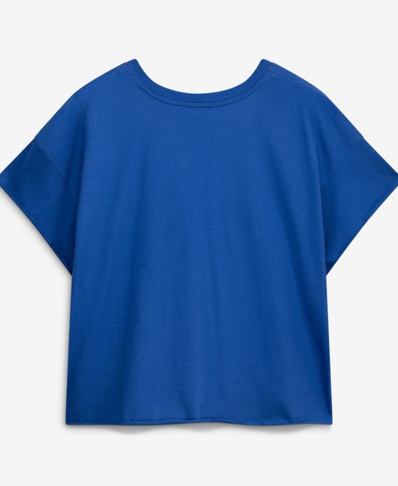 Women's Royal Los Angeles Dodgers Plus Size Win Big Oversized Notch-Neck T-Shirt