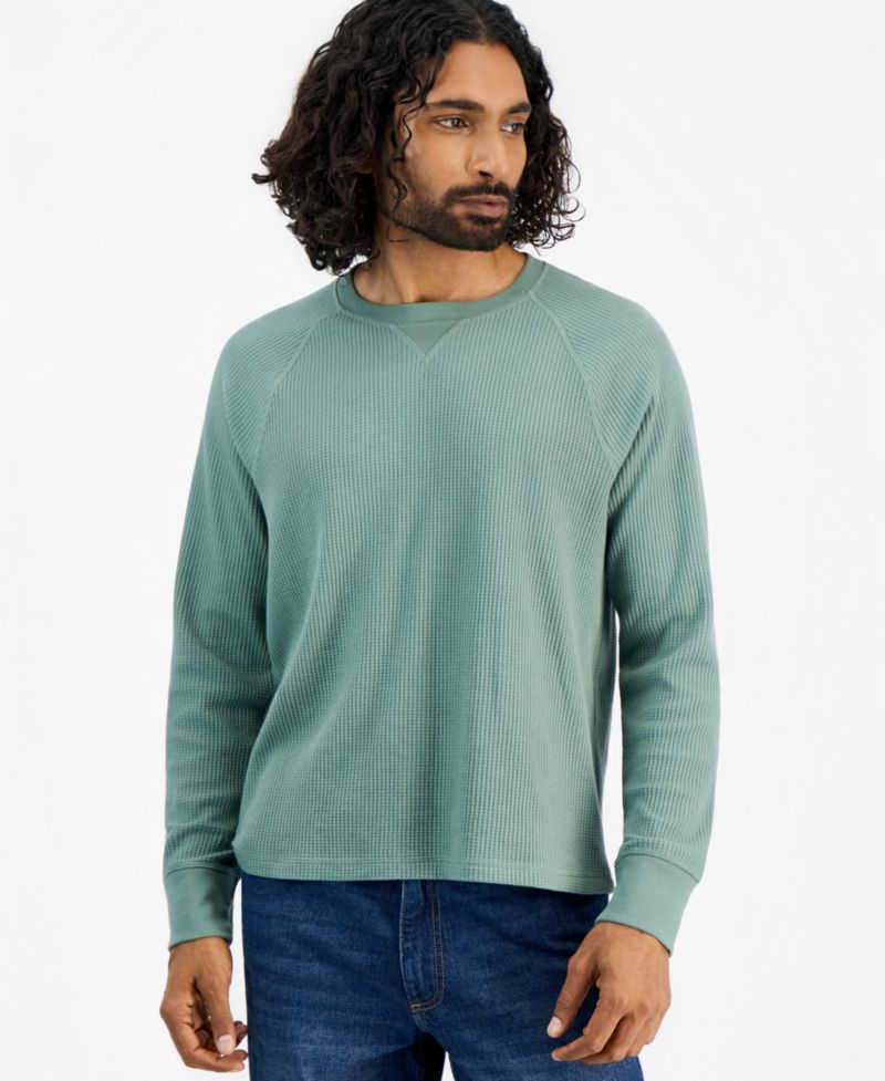 Men's Waffle-Knit Thermal Shirt