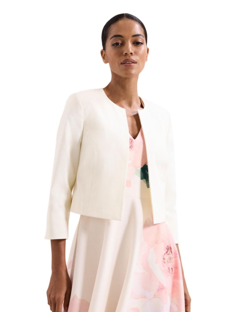 Women's Tailored Cropped Round Neck Jacket