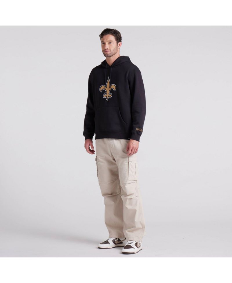 Men's Black New Orleans Saints Legacy Fleece Pullover Hoodie