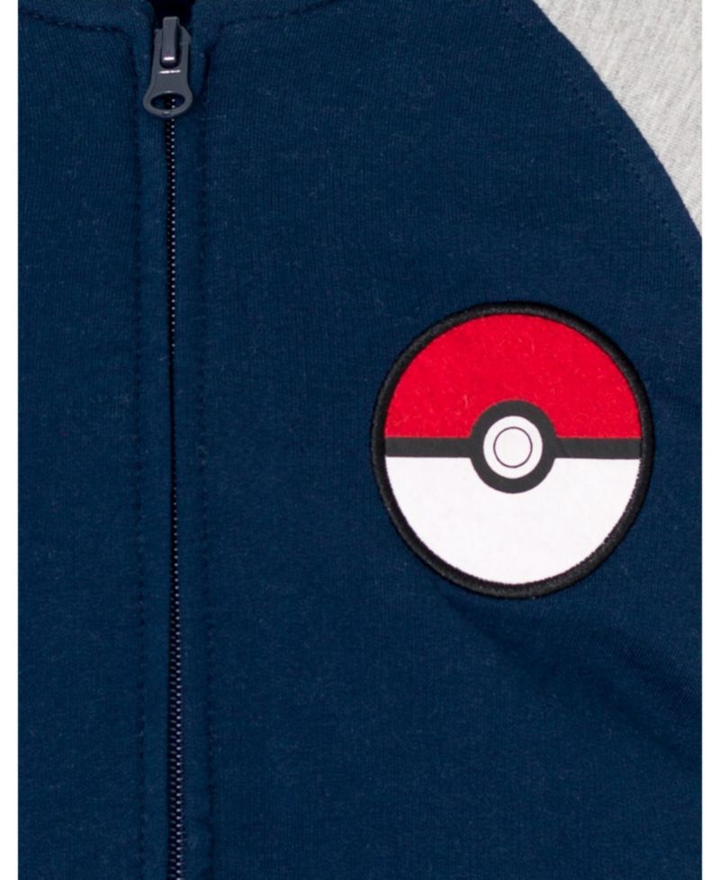 Little Boys 4-20 French Terry Zip Up Varsity Bomber Jacket