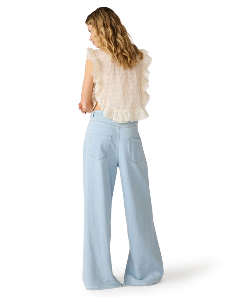 Women's Maycen Mid-Rise Wide-Leg Pants
