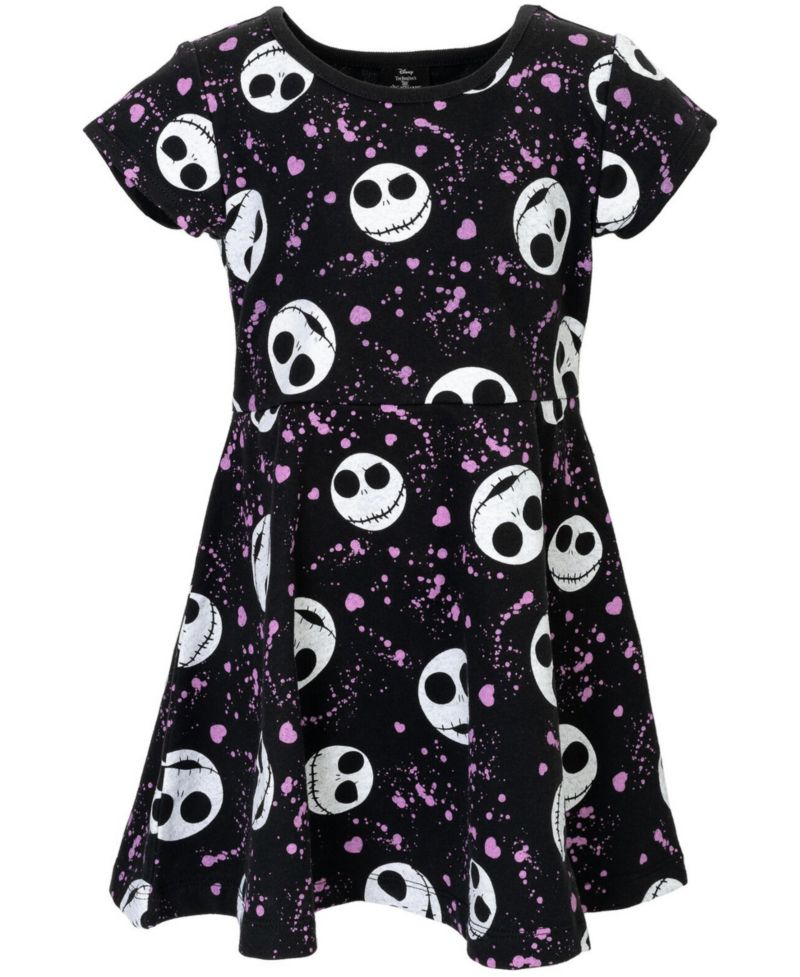 Toddler Girls (2T-5T) Jack Skellington Skater Dress