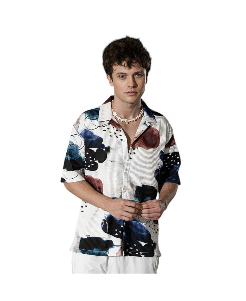 Abstract Blob Oversized Shirt