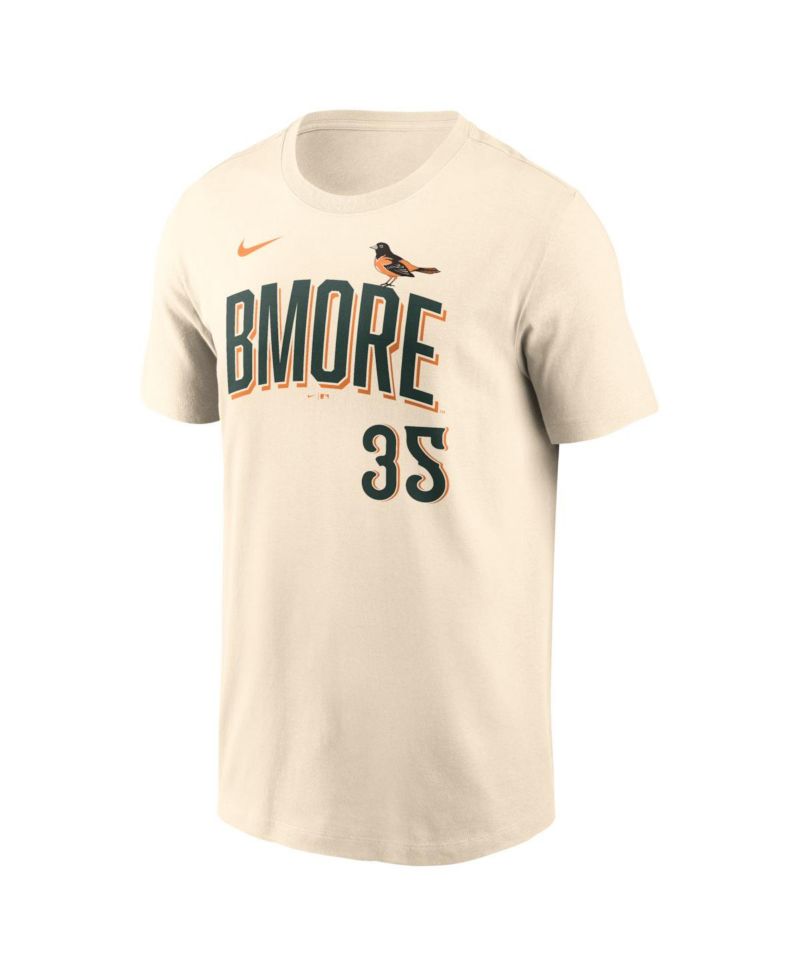 Men's Adley Rutschman Natural Baltimore Orioles 2026 City Connect Name & Number T-Shirt