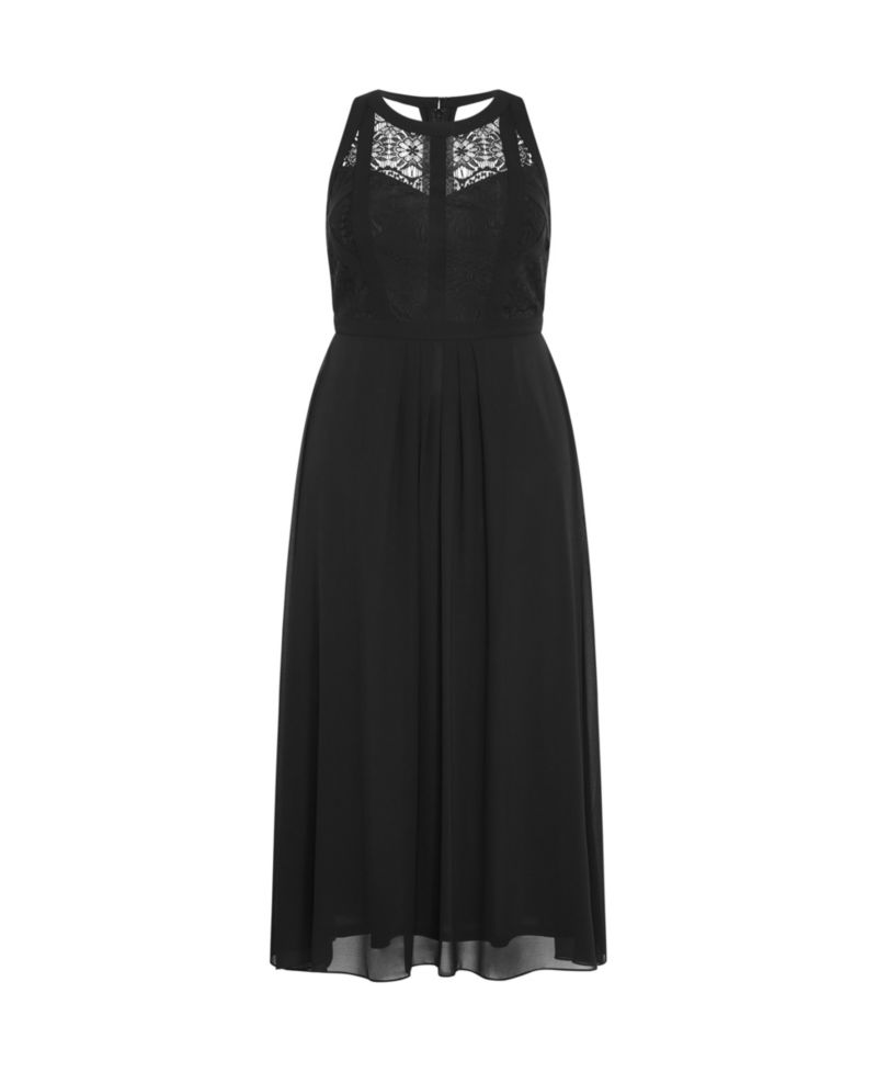Women's Plus Size Panelled Bodice Maxi Women's Dress