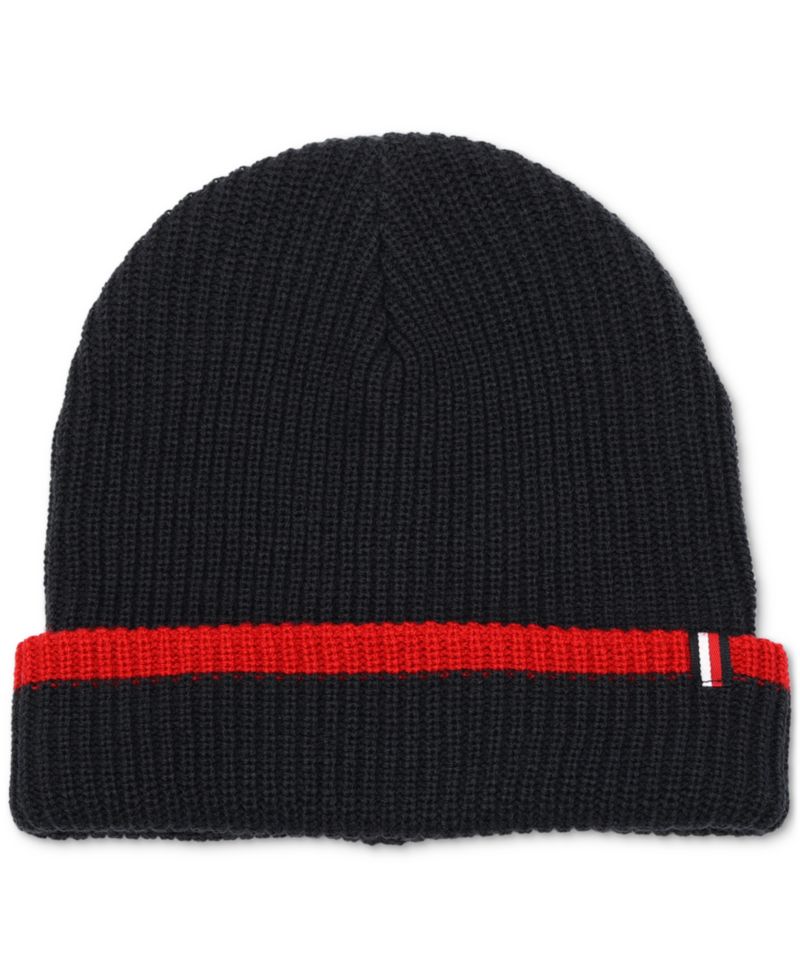 Men's Tipped Ribbed-Knit Beanie