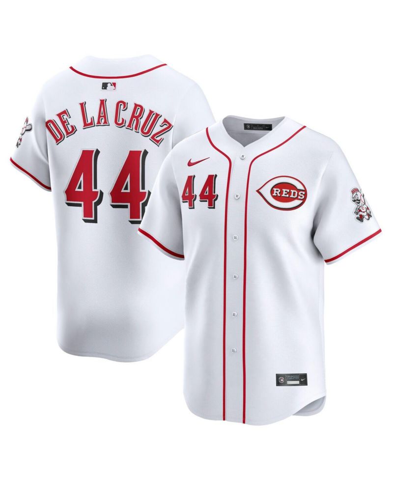 Men's Elly De La Cruz White Cincinnati Reds Home Limited Player Jersey