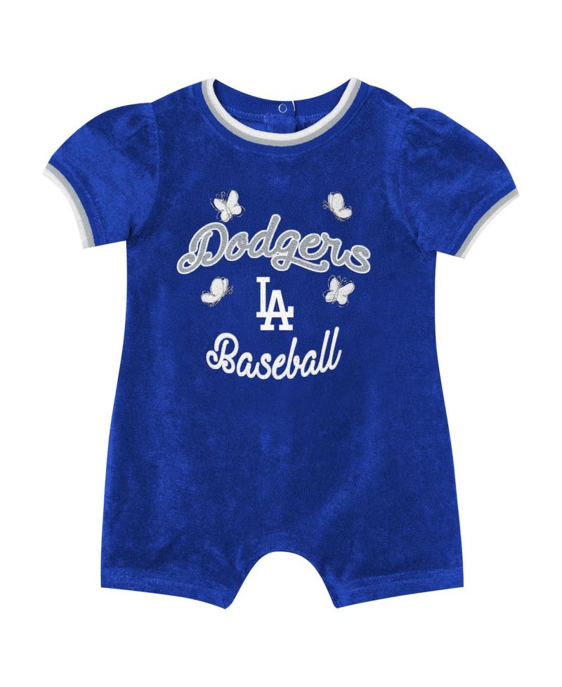 Baby Girls Royal Los Angeles Dodgers Wind-Up Coverall