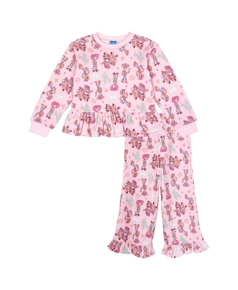 Little Girls Fleece Sweatshirt and Pants Set