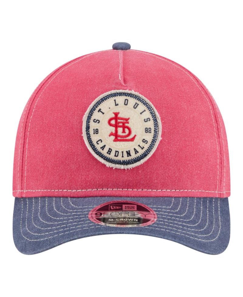 Men's Red/Navy St. Louis Cardinals Felt M-Crown 9FORTY Adjustable Hat