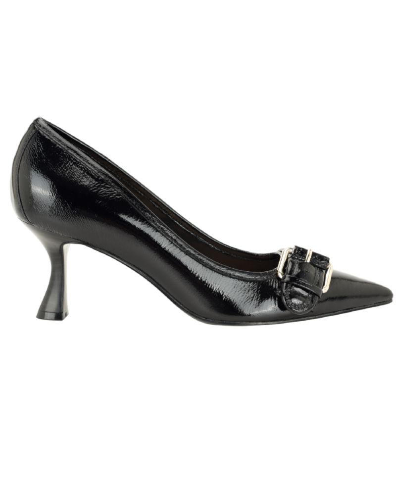 Women's Andey Buckle Sculpted Kitten Heel Pump