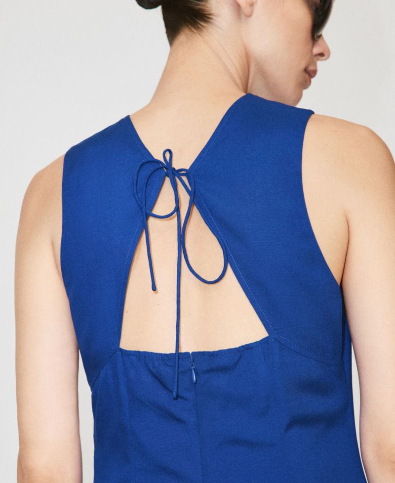 Women's Side-Ruched Midi Dress