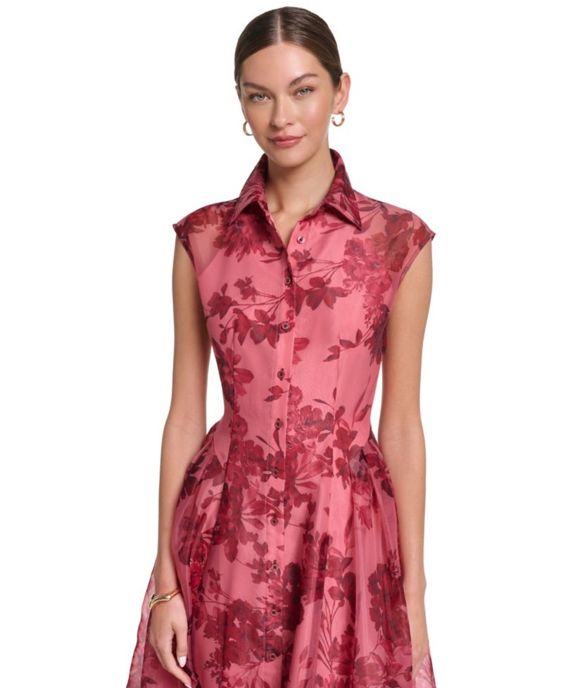 Women's Collared Midi Dress