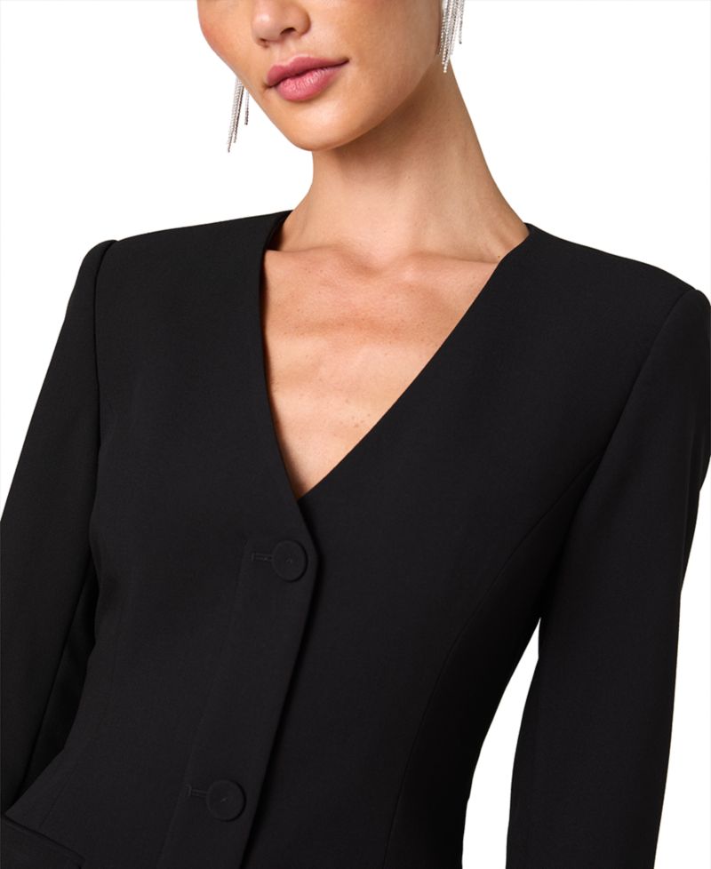 Women's Azra Mini V-Neck Long-Sleeve Dress