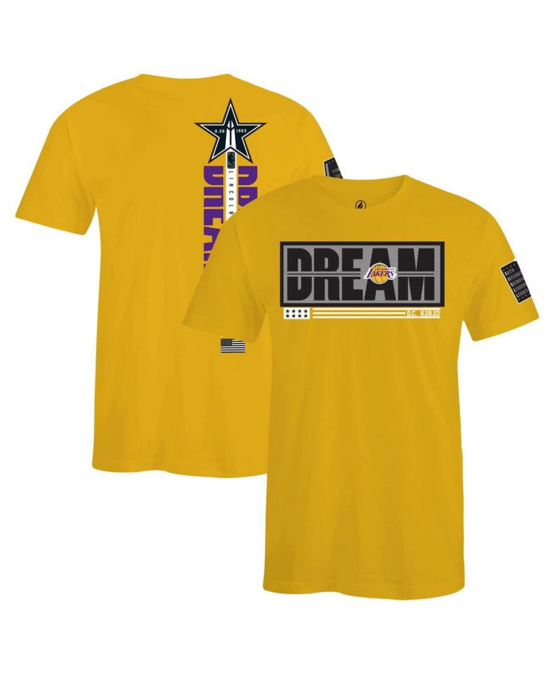 x Black History Collection Men's and Women's Gold Los Angeles Lakers T-Shirt