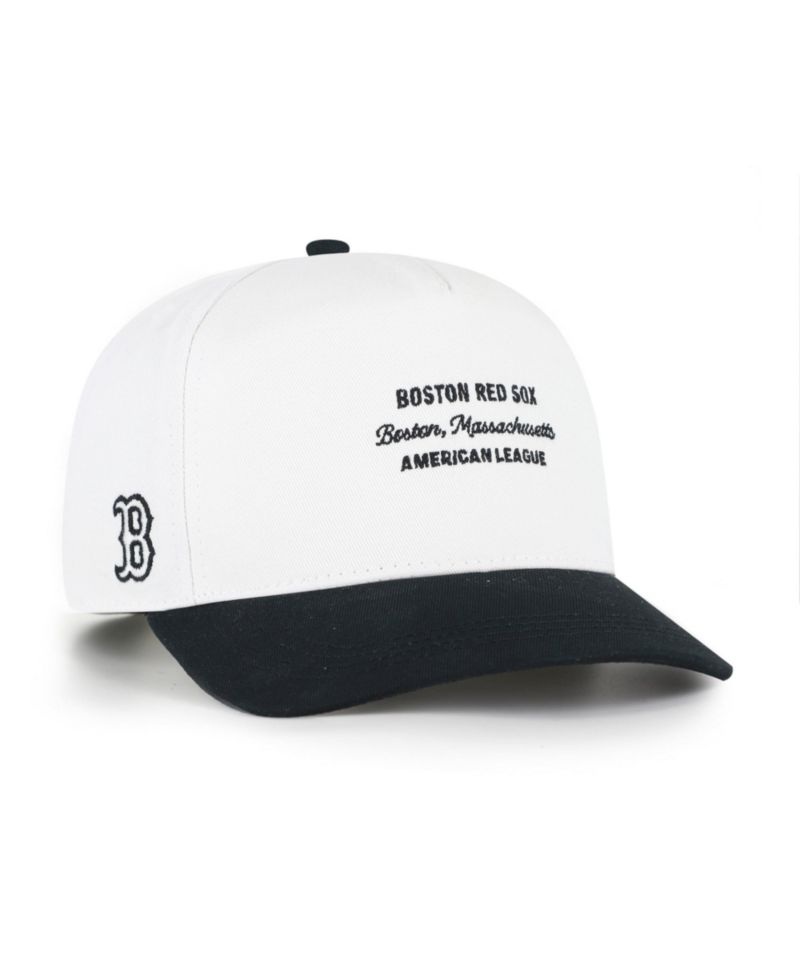 Men's '47 White/Black Boston Red Sox Contemporary Two-Tone Hitch Adjustable Hat