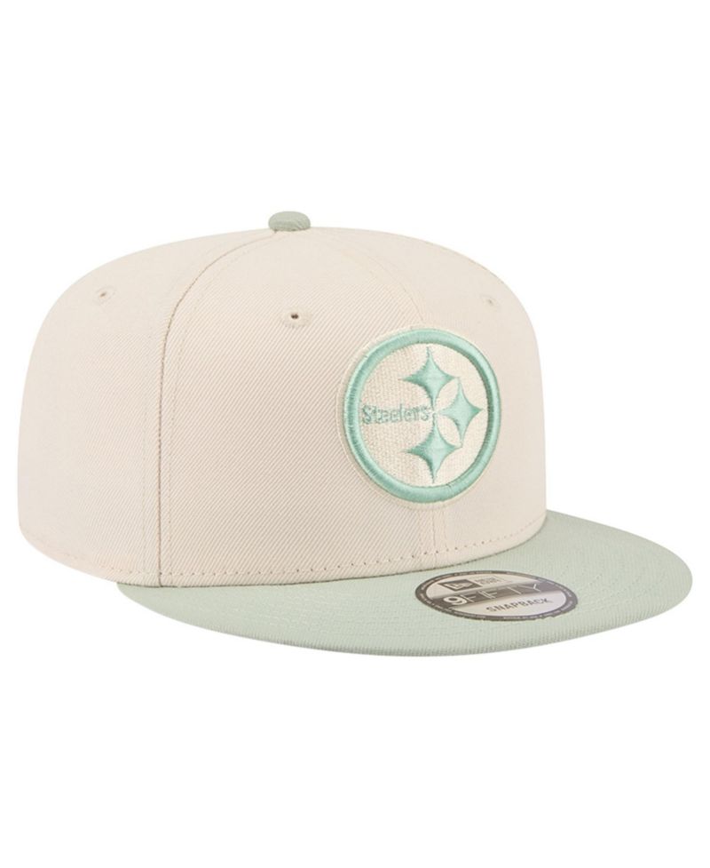 Men's Cream/Light Green Pittsburgh Steelers Color Pack Two-Tone 9FIFTY Snapback Hat