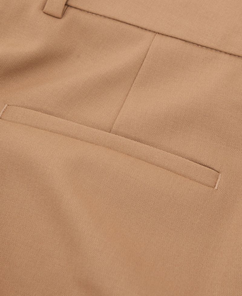 Women's Wool-Blend Slim-Fit Mid-Rise Pants, 28" Inseam