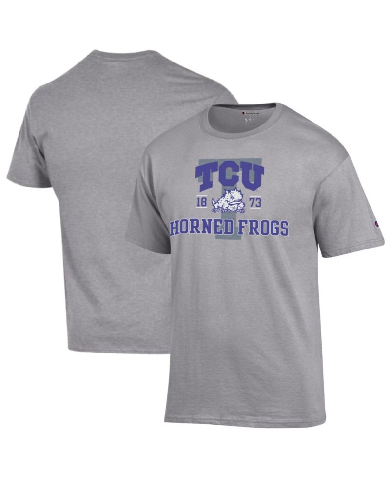 Men's Heather Gray TCU Horned Frogs Varsity T-Shirt