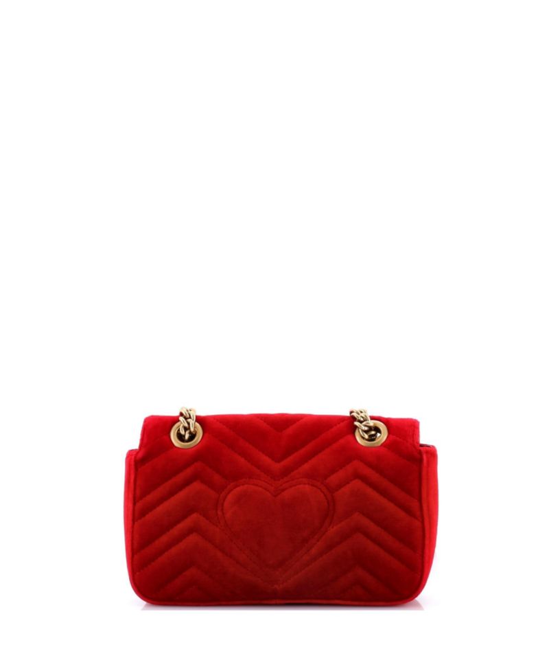 Mini GG Marmont Flap Bag Matelasse Velvet