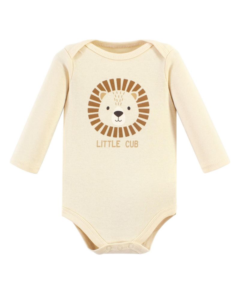 Baby Boys Hudson Unisex Essential Long-Sleeve Cotton Bodysuit Triple Set