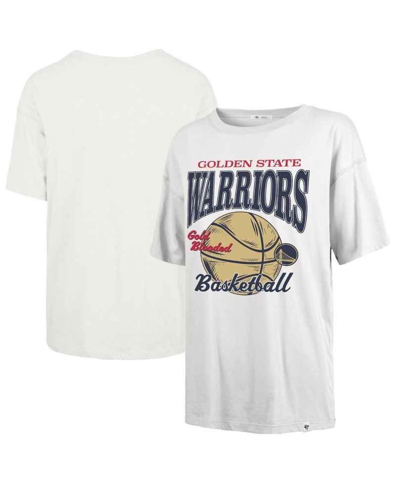 Women's White Golden State Warriors City Edition Down Court Sadie T-Shirt