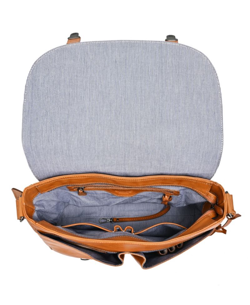 Moonlight Leather Messenger Bag