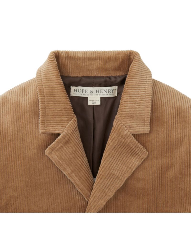 Little Boys Hope and Henry Organic Corduroy Blazer