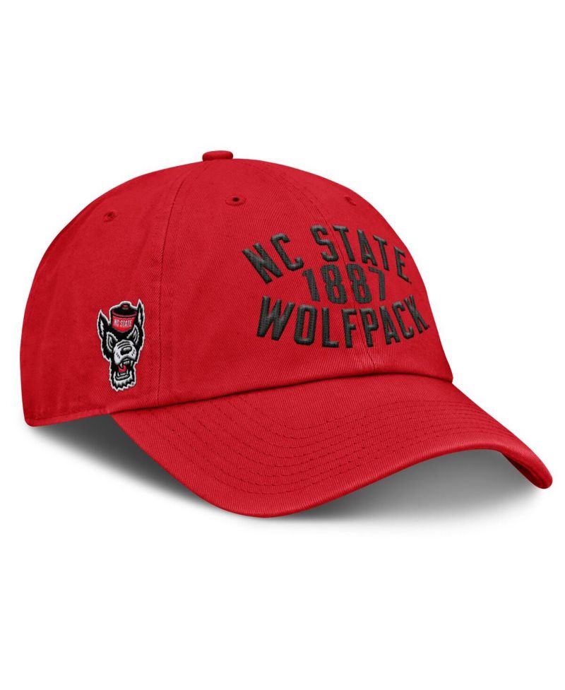 Men's Red NC State Wolfpack Archer Adjustable Hat