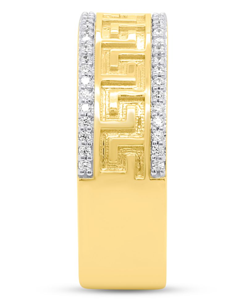 Diamond Ring (1/4 ct. t.w.) in 14k Gold Plated Sterling Silver