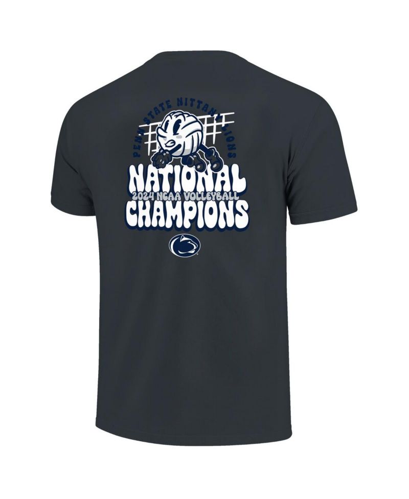 Men's Denim Penn State Nittany Lions 2024 NCAA Women's Volleyball National Champions Dig Comfort Colors T-Shirt